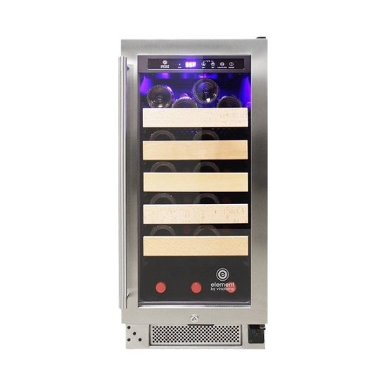 Vinotemp 155 Bottle Dual Zone Wine Cellar With Stainless Steel Trim Front Exhaust