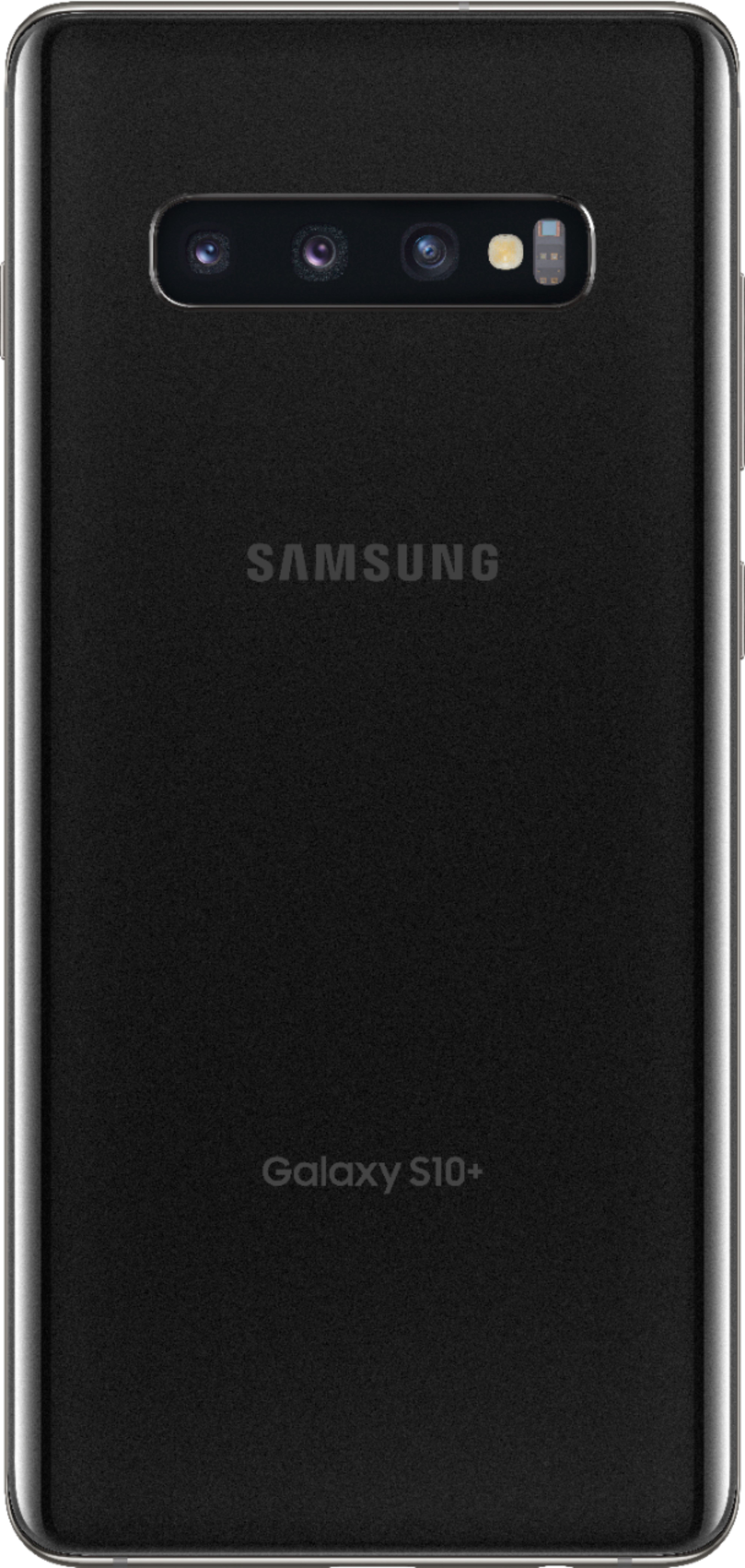 Back View: Samsung Galaxy S10+ 128GB, Prism Black