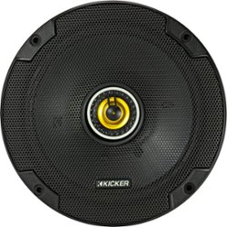 KICKER - CS Series 6-3/4" 2-Way Car Speakers with Polypropylene Cones (Pair) - Yellow/Black - Front_Zoom