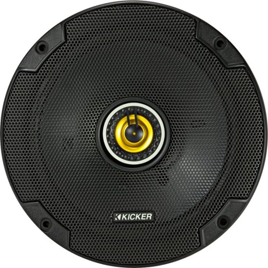 Front Zoom. KICKER - CS Series 6-3/4" 2-Way Car Speakers with Polypropylene Cones (Pair) - Yellow/Black.