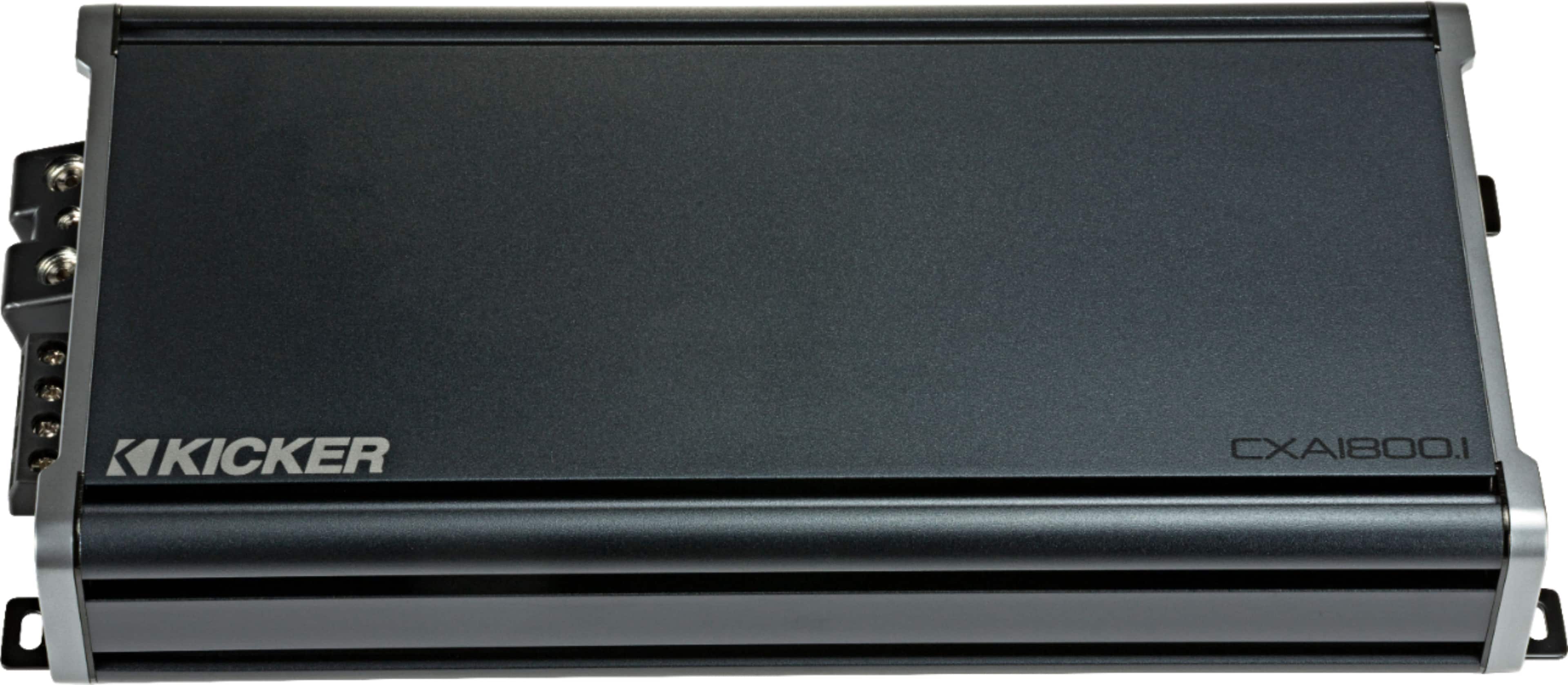 Front. KICKER - CX 1800W Class D Digital Mono Amplifier with Variable Low-Pass Crossover - Gray.