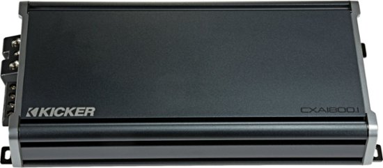 Front Zoom. KICKER - CX 1800W Class D Digital Mono Amplifier with Variable Low-Pass Crossover - Black.