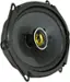 Angle. KICKER - CS Series 6" x 8" 2-Way Car Speakers with Polypropylene Cones (Pair) - Yellow/Black.