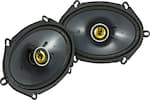 Front. KICKER - CS Series 6" x 8" 2-Way Car Speakers with Polypropylene Cones (Pair) - Yellow/Black.