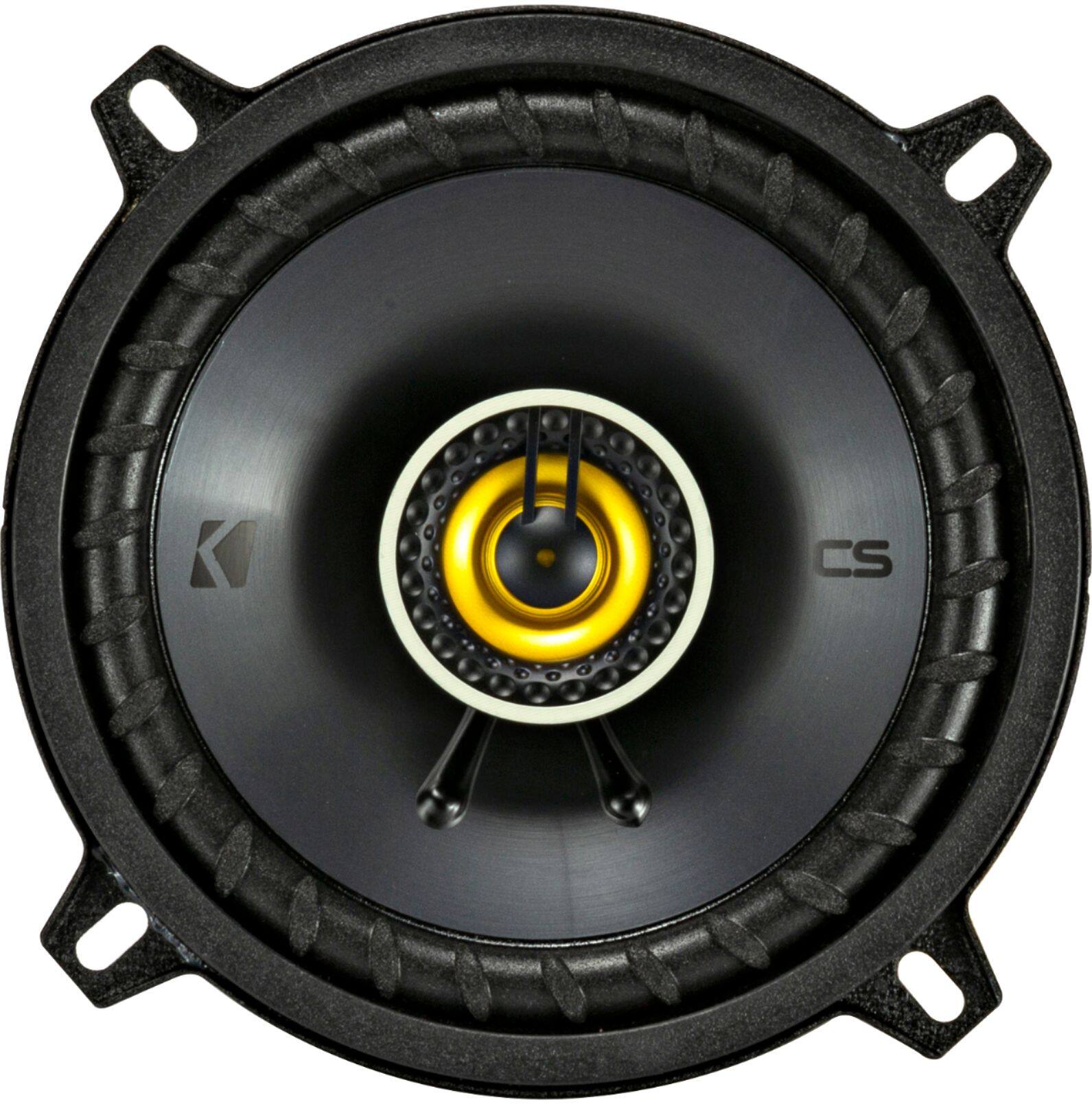 Alt View 11. KICKER - CS Series 5-1/4" 2-Way Car Speakers with Polypropylene Cones (Pair) - Yellow/Black.