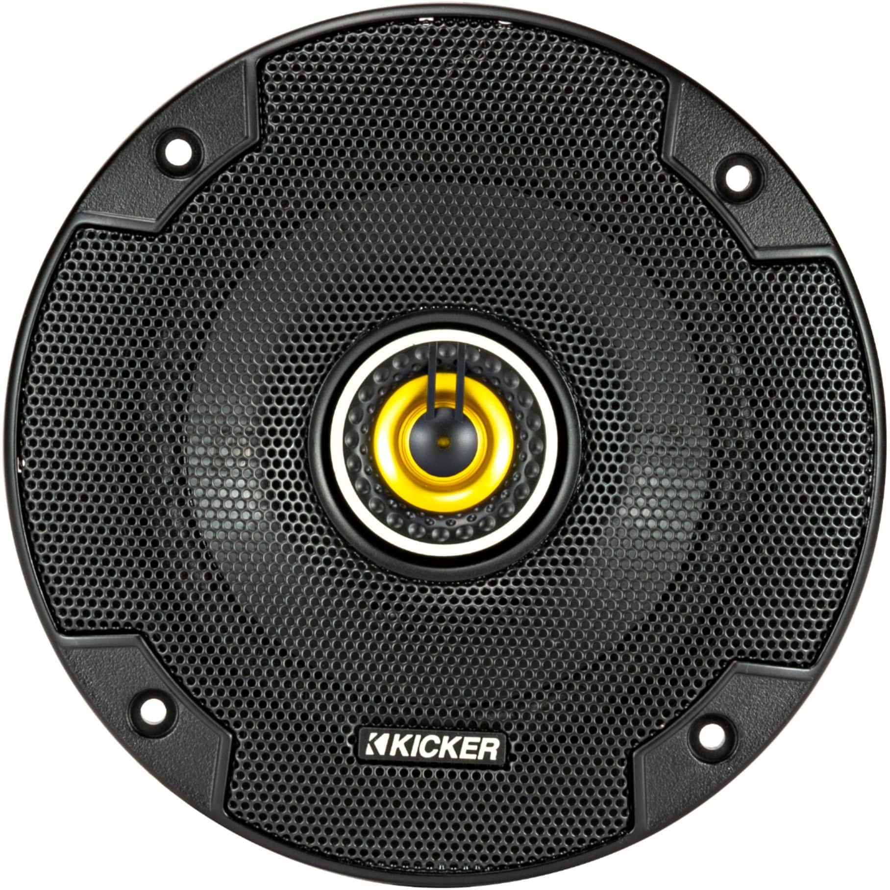 Alt View 13. KICKER - CS Series 5-1/4" 2-Way Car Speakers with Polypropylene Cones (Pair) - Yellow/Black.