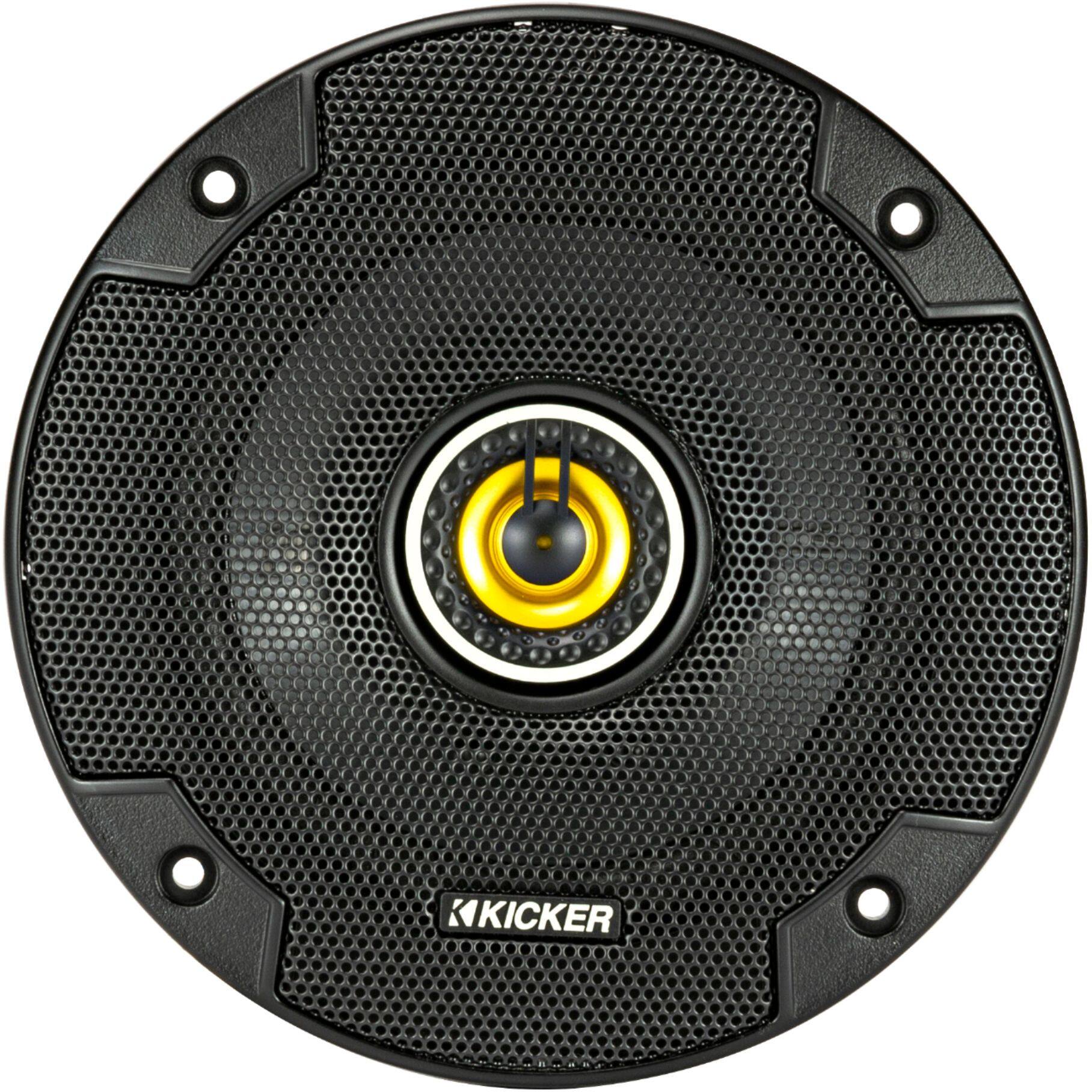 Alt View 13. KICKER - CS Series 5-1/4" 2-Way Car Speakers with Polypropylene Cones (Pair) - Yellow/Black.