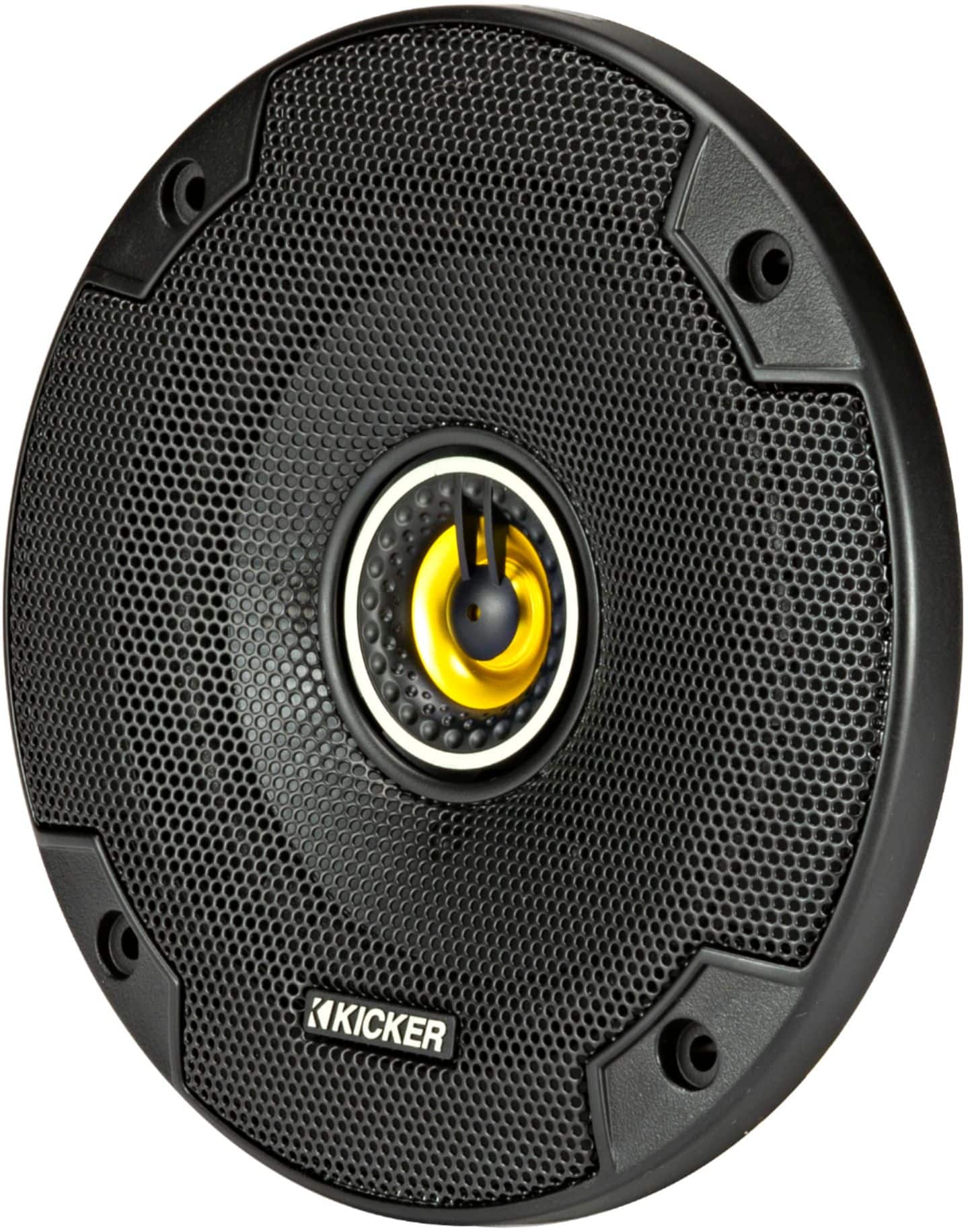 Alt View 14. KICKER - CS Series 5-1/4" 2-Way Car Speakers with Polypropylene Cones (Pair) - Yellow/Black.