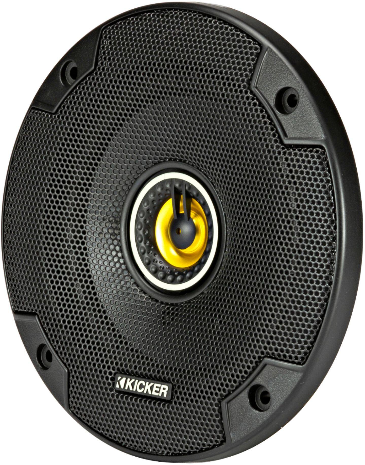 Alt View 14. KICKER - CS Series 5-1/4" 2-Way Car Speakers with Polypropylene Cones (Pair) - Yellow/Black.