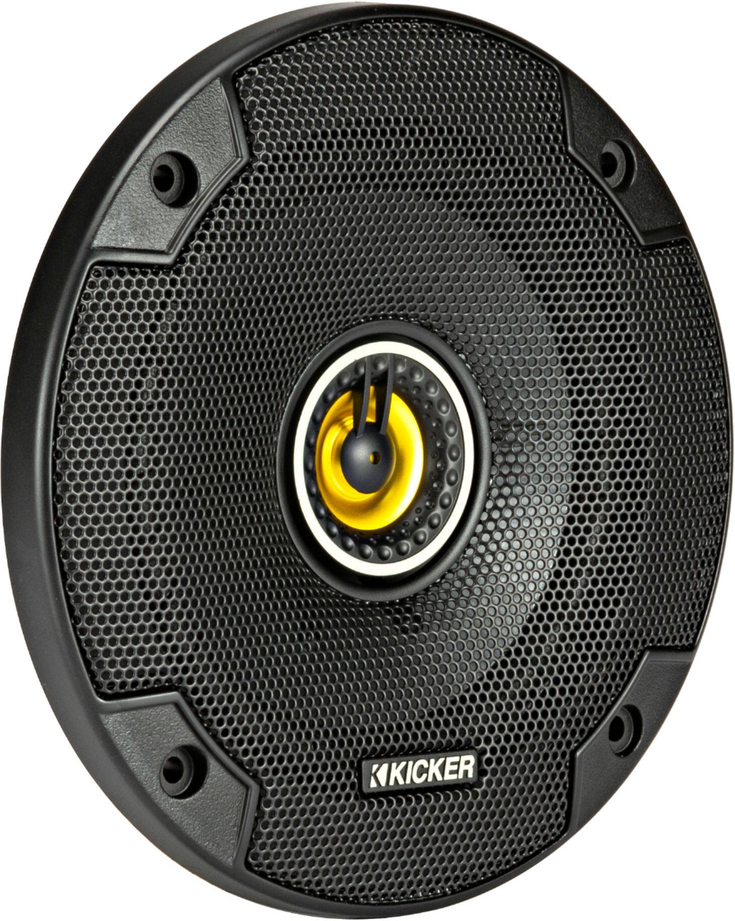 Alt View 15. KICKER - CS Series 5-1/4" 2-Way Car Speakers with Polypropylene Cones (Pair) - Yellow/Black.