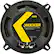 Alt View 17. KICKER - CS Series 5-1/4" 2-Way Car Speakers with Polypropylene Cones (Pair) - Yellow/Black.