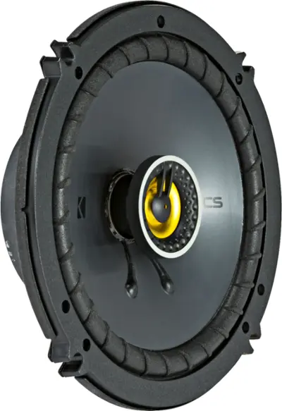 KICKER - CS Series 6-1/2" 2-Way Car Speakers with Polypropylene Cones (Pair) - Yellow/Black
