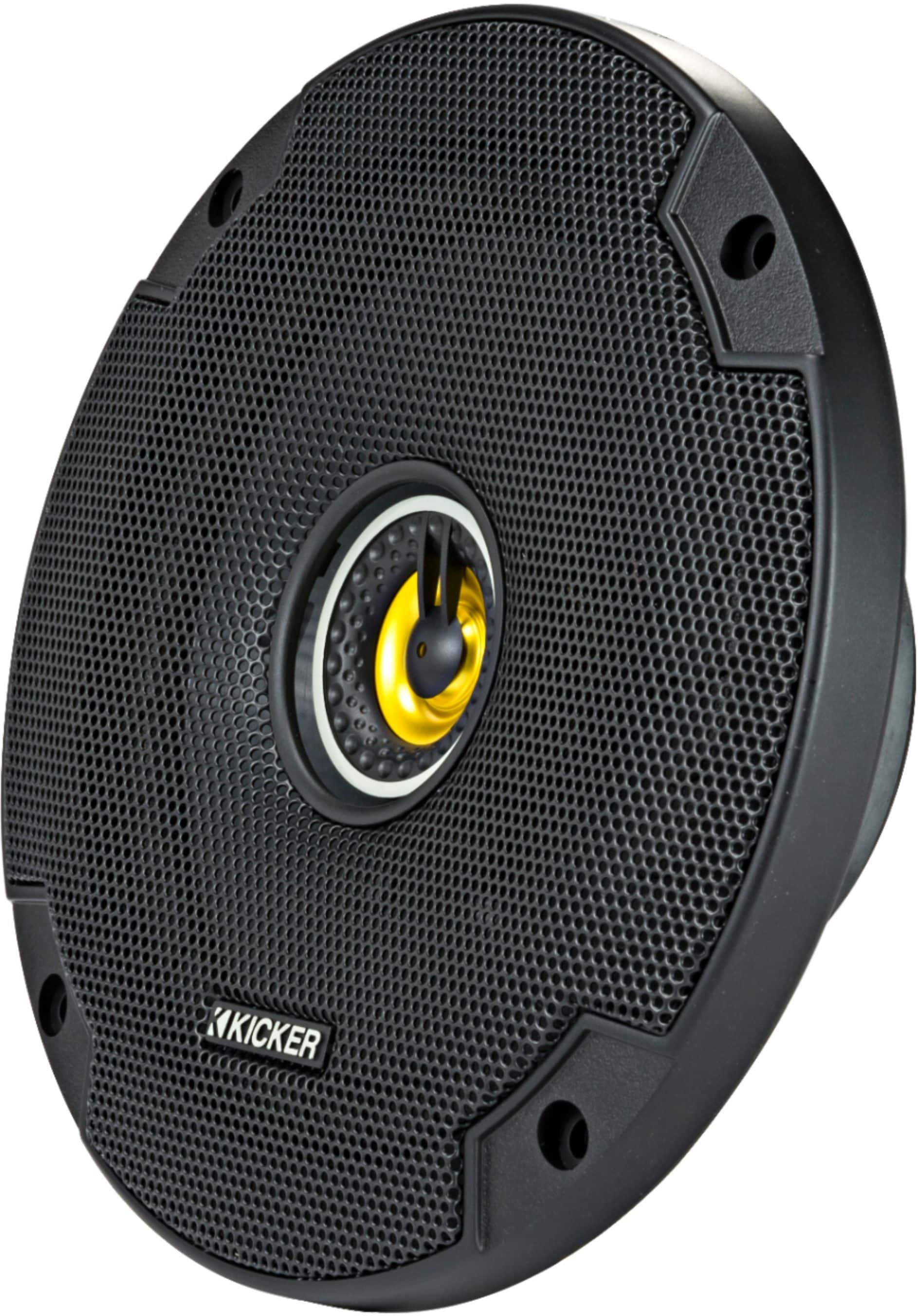 Alt View 14. KICKER - CS Series 6-1/2" 2-Way Car Speakers with Polypropylene Cones (Pair) - Yellow/Black.