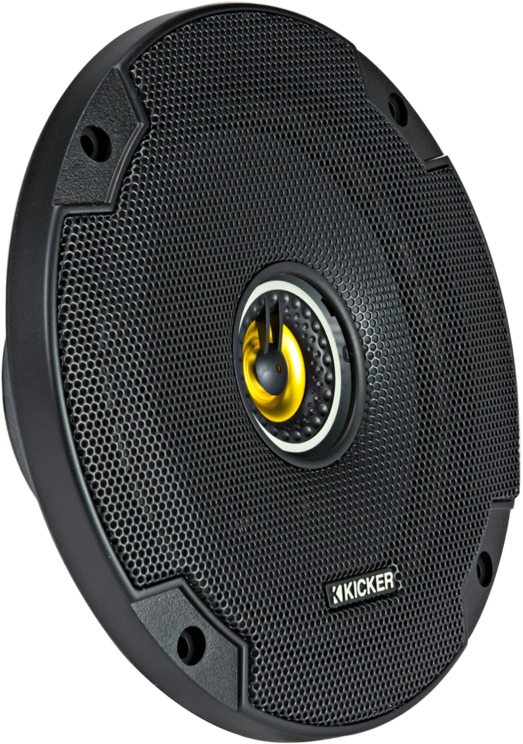 Alt View 15. KICKER - CS Series 6-1/2" 2-Way Car Speakers with Polypropylene Cones (Pair) - Yellow/Black.