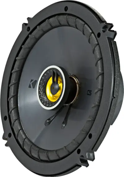 KICKER - CS Series 6-1/2" 2-Way Car Speakers with Polypropylene Cones (Pair) - Yellow/Black