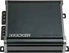 Front. KICKER - CX 400W Class D Digital Mono Amplifier with Variable Low-Pass Crossover - Black.