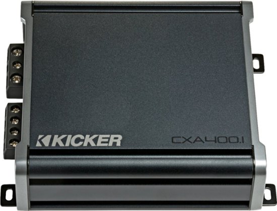 Front Zoom. KICKER - CX 400W Class D Digital Mono Amplifier with Variable Low-Pass Crossover - Black.