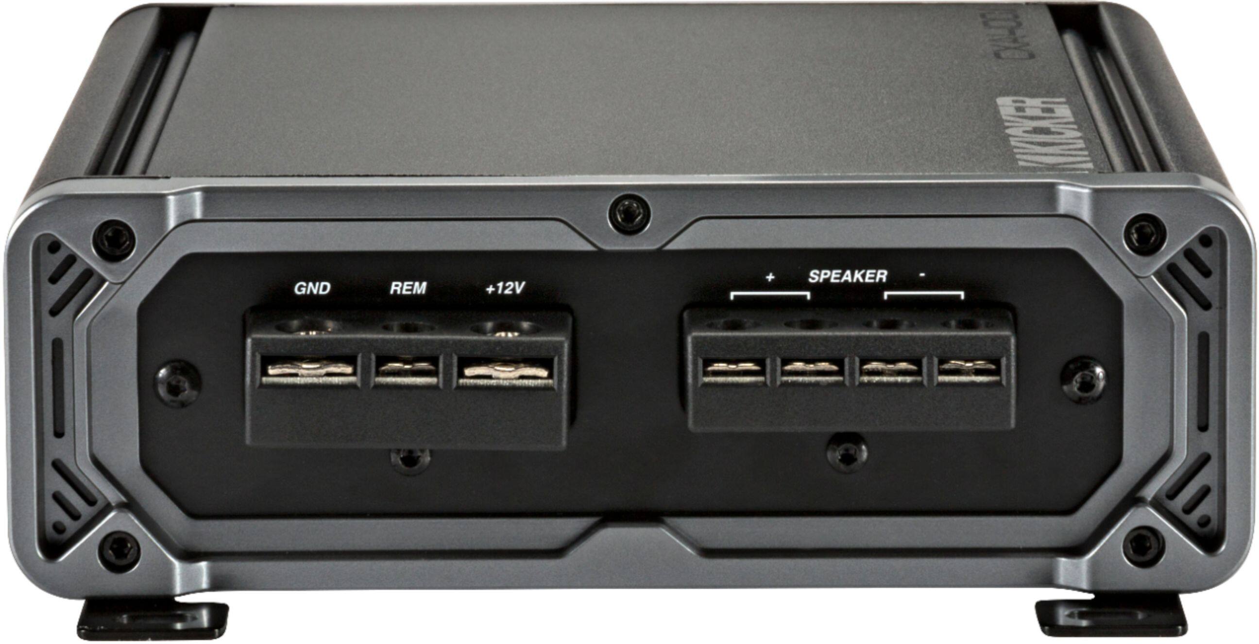 Alt View 11. KICKER - CX 400W Class D Digital Mono Amplifier with Variable Low-Pass Crossover - Black.