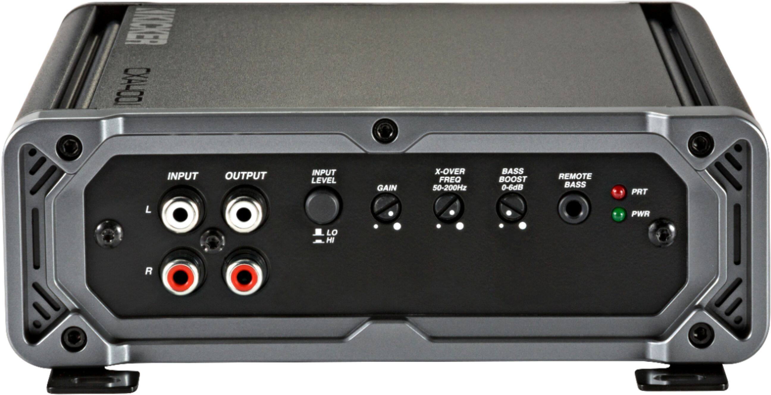 Alt View 13. KICKER - CX 400W Class D Digital Mono Amplifier with Variable Low-Pass Crossover - Black.