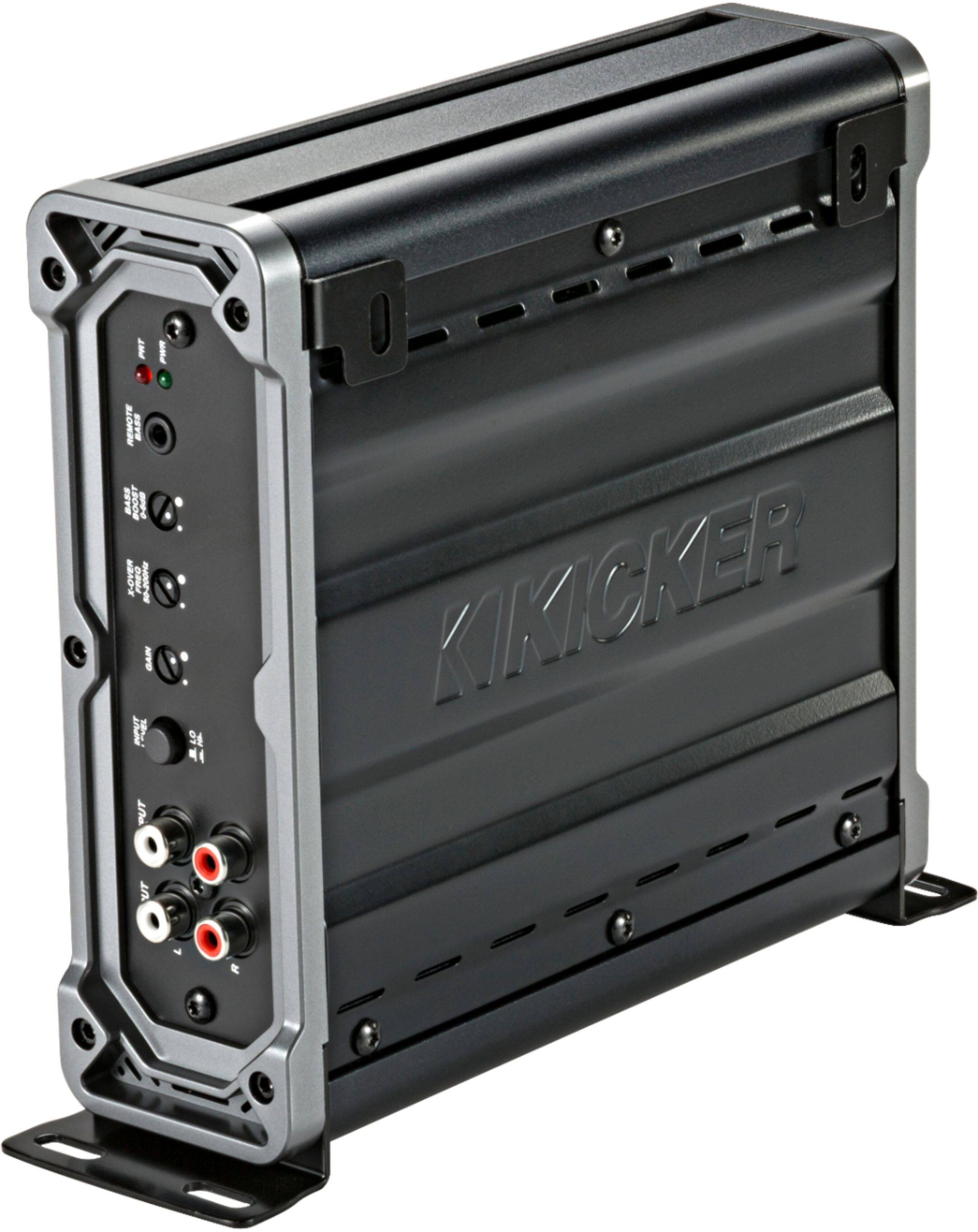 Alt View 14. KICKER - CX 400W Class D Digital Mono Amplifier with Variable Low-Pass Crossover - Black.