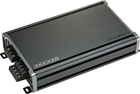 Angle Zoom. KICKER - CX 360W Class AB Bridgeable Multichannel Amplifier with Variable Crossovers - Black.