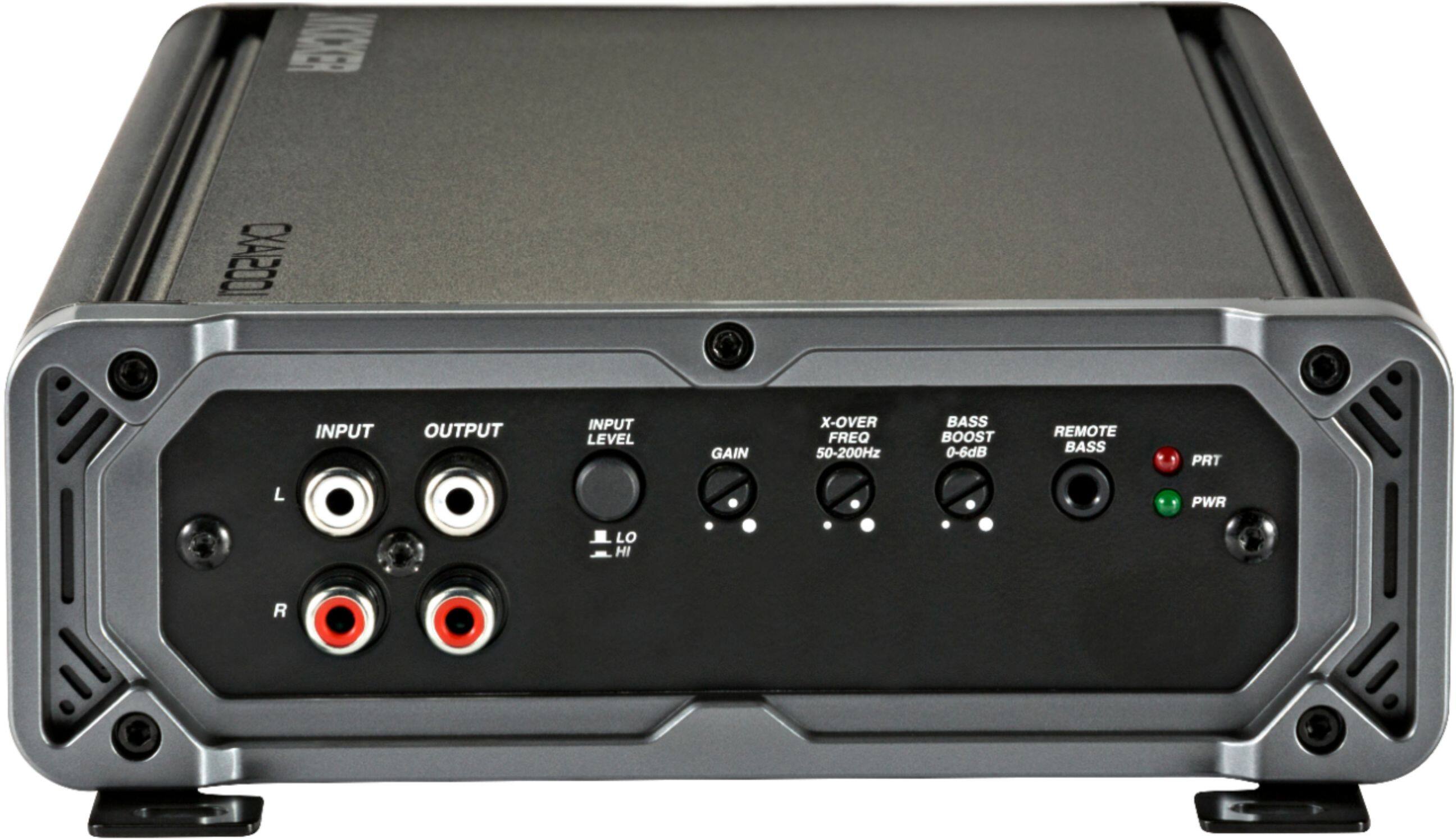 Alt View 14. KICKER - CX 1200W Class D Digital Mono Amplifier with Variable Low-Pass Crossover - Black.