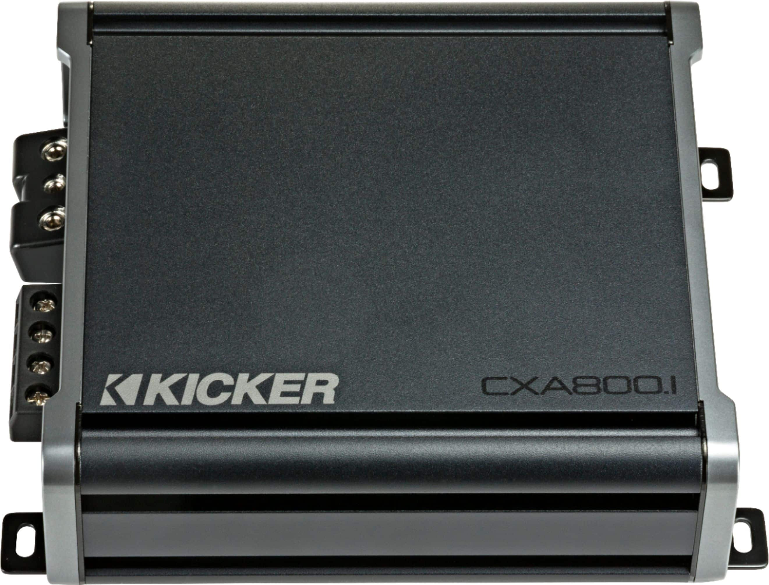 KICKER - CX 800W Class D Digital Mono Amplifier with Variable Low-Pass Crossover - Black