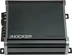 Front. KICKER - CX 800W Class D Digital Mono Amplifier with Variable Low-Pass Crossover - Gray.