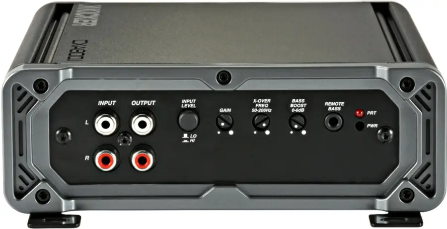 Alt View 13. KICKER - CX 800W Class D Digital Mono Amplifier with Variable Low-Pass Crossover - Gray.
