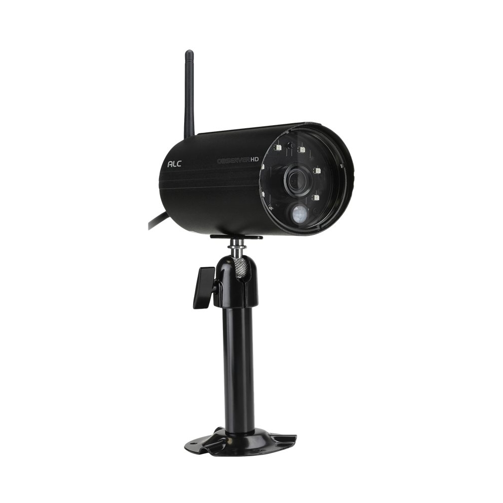 Left View: ALC - Observer Indoor/Outdoor Wireless Network Surveillance Camera - Black