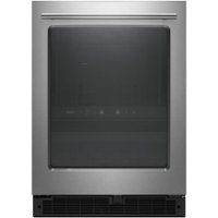 Whirlpool - 14-Bottle Dual Zone Wine Refrigerator - Stainless steel - Front_Zoom