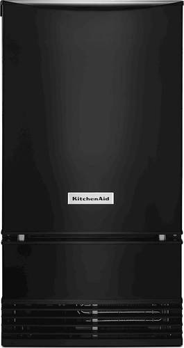 KitchenAid - 18" 29-Lb. Built-In Ice Maker - Black
