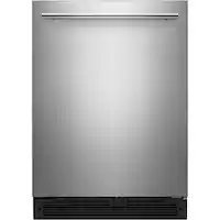 Whirlpool - 5.1 Cu. Ft. Built-In Mini Fridge - Stainless Steel - Front_Zoom