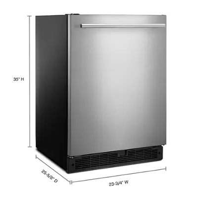 Whirlpool Compact Fridge (WUR35X24HZ) - Stainless Steel