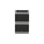 Frigidaire - Gallery Series 30" Built-In Double Electric Convection Wall Oven - Black stainless steel - Front_Standard