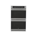 Frigidaire - Gallery Series 27" Built-In Double Electric Convection Wall Oven - Black stainless steel - Front_Standard