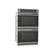 Left. Frigidaire - Gallery Series 27" Built-In Double Electric Convection Wall Oven - Black stainless steel.