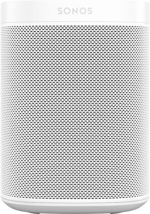 Front. Sonos - One (Gen 2) Smart Speaker with Voice Control built-in - White.