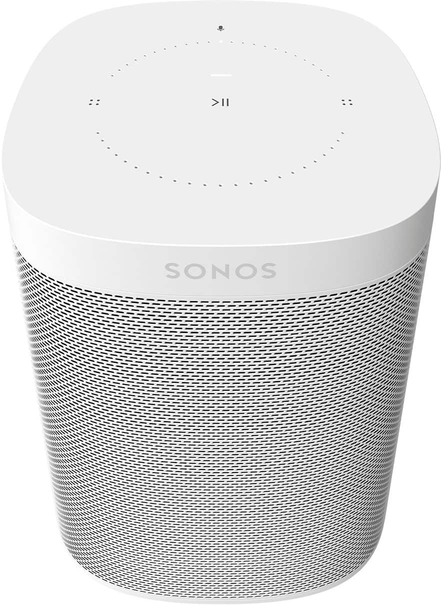 Alt View 15. Sonos - One (Gen 2) Smart Speaker with Voice Control built-in - White.