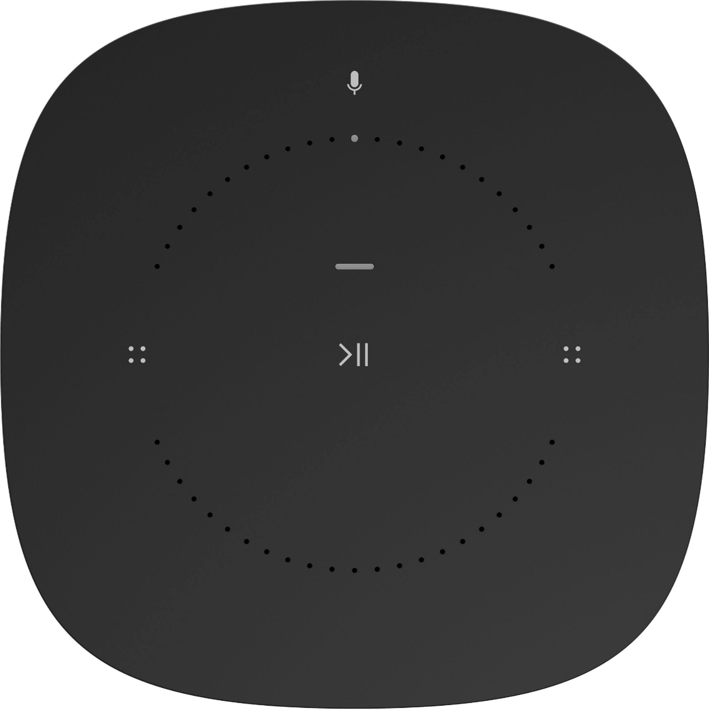 Alt View 11. Sonos - One (Gen 2) Smart Speaker with Voice Control built-in - Black.