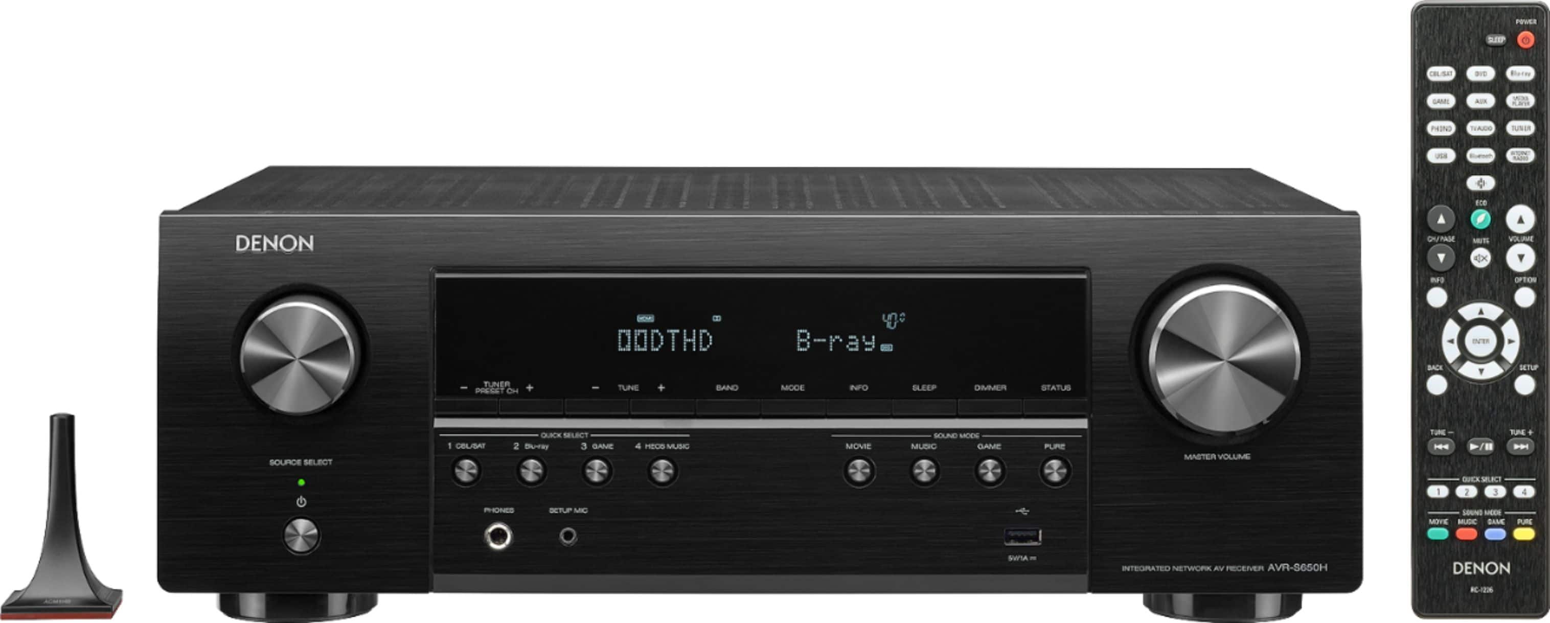 Best Buy: Denon AVR-S650H (150W X 5) 5.2-Ch. with HEOS 4K Ultra HD