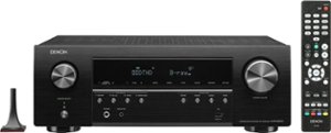 Denon - AVR-S650H Audio Video Receiver, 5.2 Channel (150W X 5) 4K UHD Home Theater Surround Sound (2019) | Streaming - Black - Front_Zoom