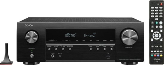 Denon - AVR-S650H Audio Video Receiver, 5.2 Channel (150W X 5) 4K UHD Home Theater Surround Sound (2019) | Streaming - Black