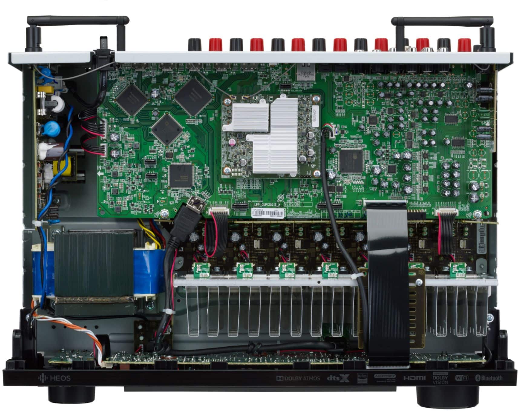 Alt View 11. Denon - AVR-S750H (165W X 7) 7.2-Ch. with HEOS and Dolby Atmos 4K Ultra HD HDR Compatible AV Home Theater Receiver with Alexa - Black.