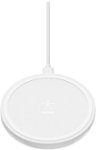 Front Zoom. Belkin - BOOST UP 10W Qi Certified Wireless Charging Pad for iPhone®/Android - White.
