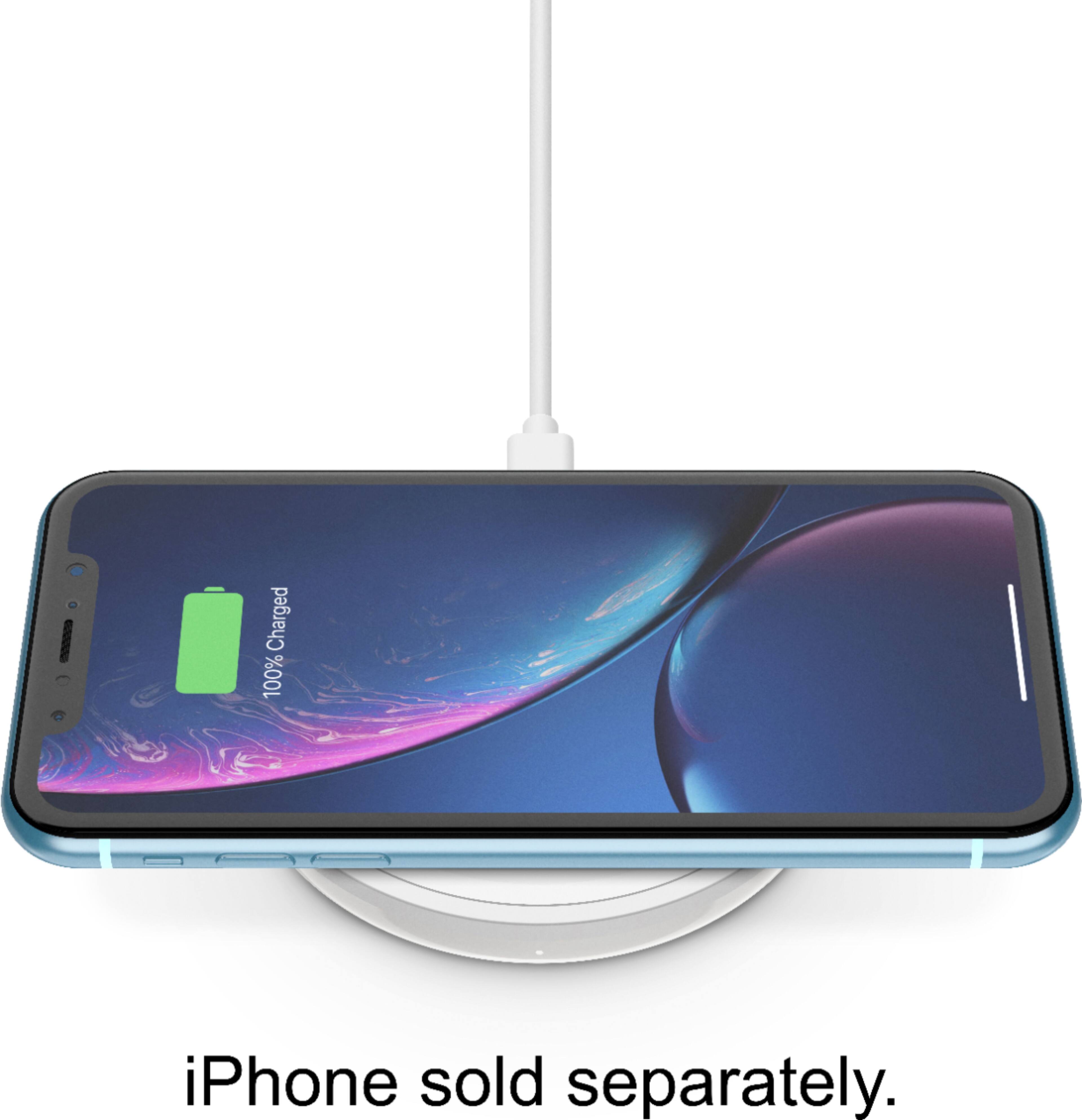 Alt View 14. Belkin - BOOST UP 10W Qi Certified Wireless Charging Pad for iPhone®/Android - White.