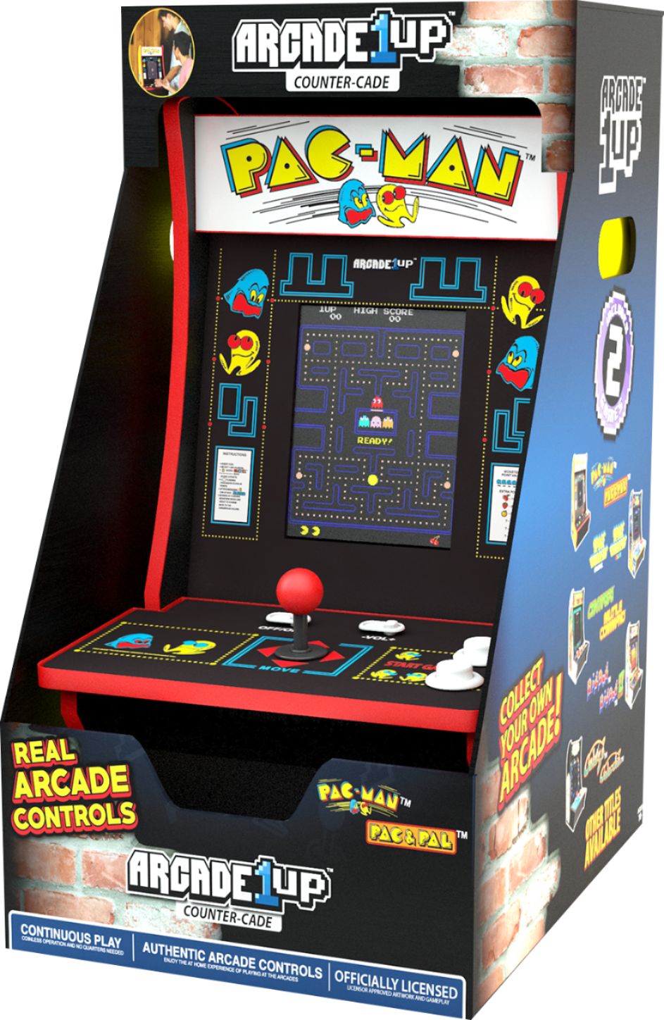 arcade1up pac man countercade best buy arcade games