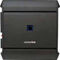 Front. Alpine - S-Series Class D Bridgeable Multichannel Amplifier with Variable Crossovers - Black.