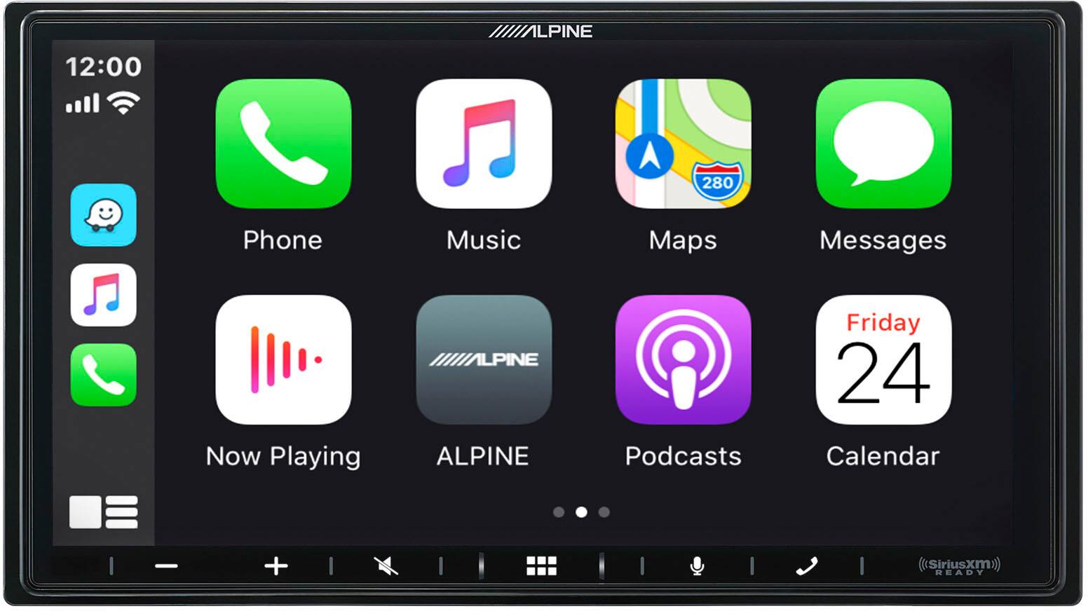 Alt View 15. Alpine - 7" - Android Auto/Apple® CarPlay™ - Built-in Bluetooth - In-Dash Digital Media Receiver - Black.