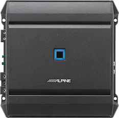 Front. Alpine - S-Series Class D Digital Mono Amplifier with Variable Low-Pass Crossover - Black.